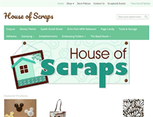 Tablet Screenshot of houseofscraps.ca